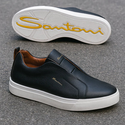 Santoni Luxe Slip-On Leather Sneaker Collection