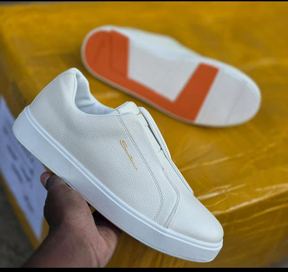 Santoni Luxe Slip-On Leather Sneaker Collection