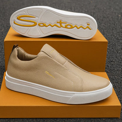 Santoni Luxe Slip-On Leather Sneaker Collection