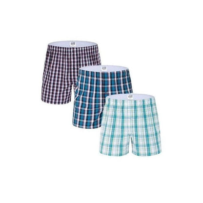 3 Pcs of Checked Men's Boxers