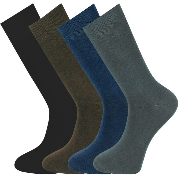 12 Pairs of Plain Colored Socks